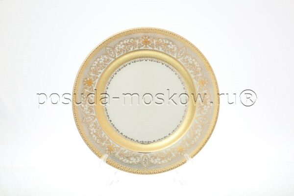 bljudo krugloe  sm cream majestic gold falkenporzellan