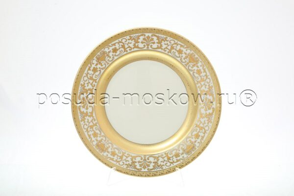 bljudo krugloe  sm royal gold cream falkenporzellan