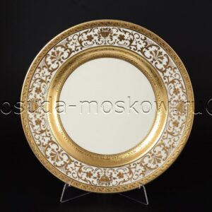 bljudo krugloe  sm royal gold cream falkenporzellan