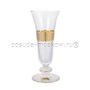 nabor bokalov dlja shampanskogo junion glass gracija gold
