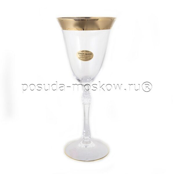 nabor bokalov dlja vina ml proksima gold junion glass