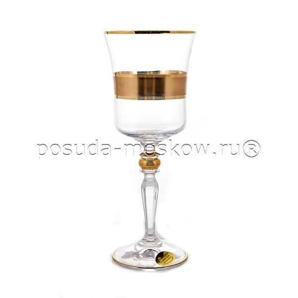 nabor bokalov dlja vina  ml gracija gold junion glass
