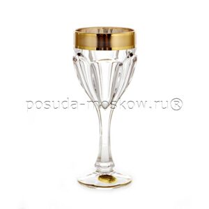 nabor bokalov dlja vina  ml safari gold junion glass