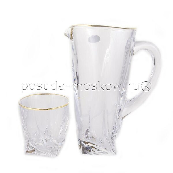 nabor dlja vody kvadro  junion glass