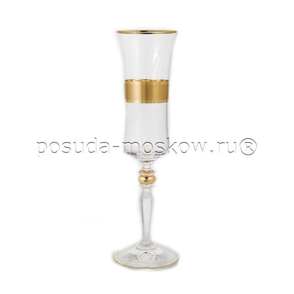 nabor fuzherov dlja shampanskogo  ml gold junion glass