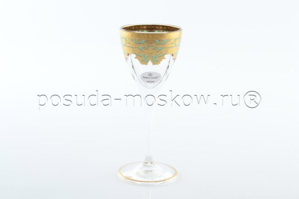 nabor rjumok dlja vodki  ml natalia golden turquoise astra gold