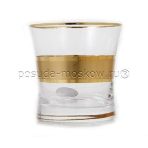 nabor stakanov dlja viski  ml gold junion glass