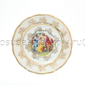 nabor tarelok  sm madonna perlamutr sterne porcelan