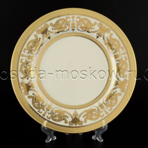 nabor tarelok  sm constanza cream imperial gold falkenporzellan