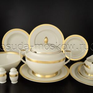 stolovyj serviz cream gold  falkenporzellan