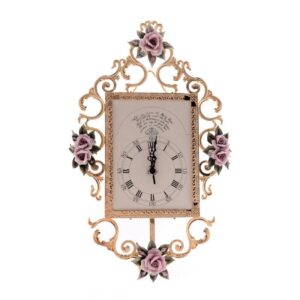 Маленькие прямоугольные часы Rosaperla розовая