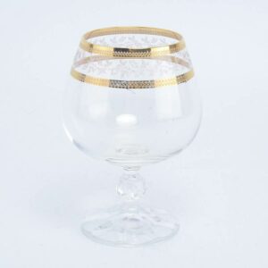Набор бокалов для бренди 250 мл Crystalex Золотой Лист V-D Bohemia