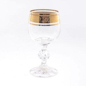 Набор бокалов для вина 150 мл Клаудиа Золото V-D Crystalex Bohemia 09836