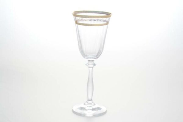 Набор бокалов для вина 190 мл Анжела Золото V-D Bohemia