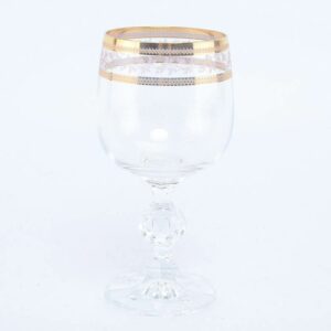 Набор бокалов для вина 190 мл Crystalex Золотой Лист V-D Bohemia