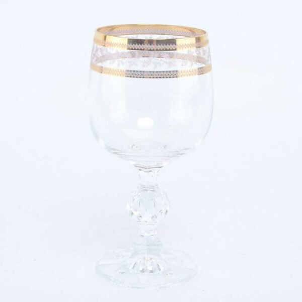 Набор бокалов для вина 190 мл Crystalex Золотой Лист V-D Bohemia