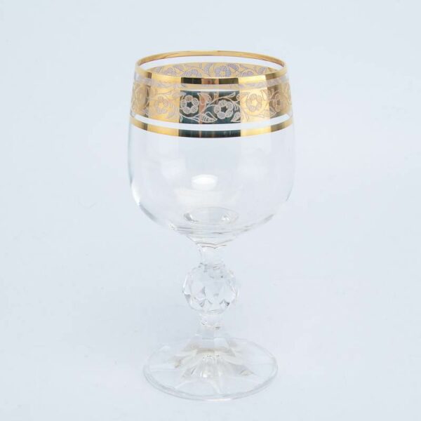 Набор бокалов для вина 190 мл Клаудиа Золото V-D Crystalex Bohemia 09791