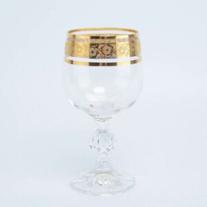 Набор бокалов для вина 190 мл Клаудиа Золото V-D Crystalex Bohemia