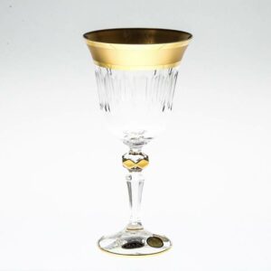 Набор бокалов для вина 220 мл Хрусталь с золотом Max Crystal 31855