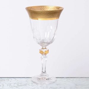 Набор бокалов для вина 220 мл Кристина Zvonek Mat Bohemia Gold