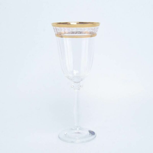 Набор бокалов для вина 250 мл Crystalex Золотой Лист V-D Bohemia