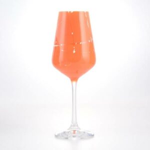 Набор бокалов для вина  250 мл Sandra Crystalex Bohemia оранж
