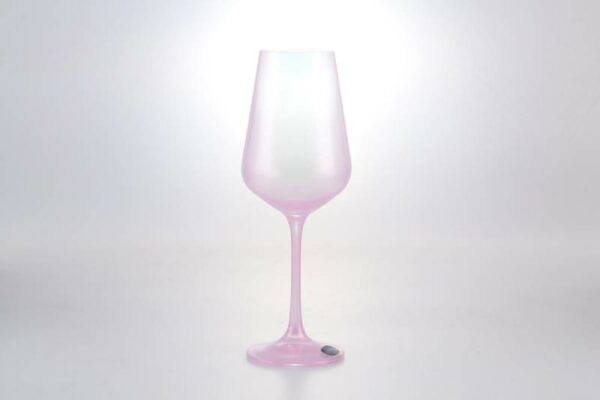 Набор бокалов для вина  250 мл Sandra Crystalex Bohemia розовые