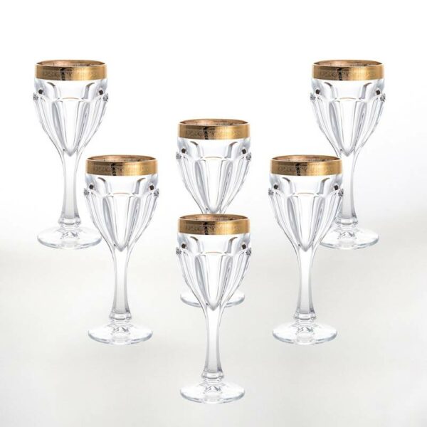 Набор бокалов для вина 290 мл Сафари Bohemia Gold 32201
