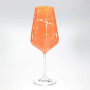 Набор бокалов для вина 350 мл Sandra Crystalex Bohemia оранж