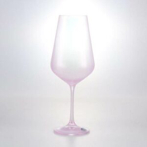 Набор бокалов для вина 550 мл Sandra Crystalex Bohemia розовые