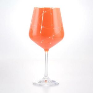 Набор бокалов для вина 570 мл Sandra Crystalex Bohemia оранж