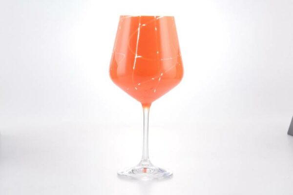Набор бокалов для вина 570 мл Sandra Crystalex Bohemia оранж