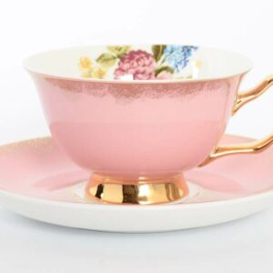 Набор чайных пар 220мл розовый Royal Classics 38618