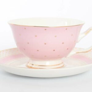 Набор чайных пар 220мл розовый Royal Classics 38626