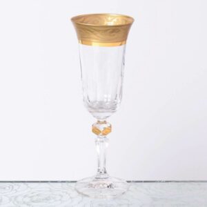 Набор фужеров для шампанского 150 мл Кристина Махарадже матовая Bohemia Gold