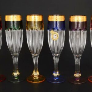 Набор фужеров для шампанского Сафари Ассорти E-S Bohemia