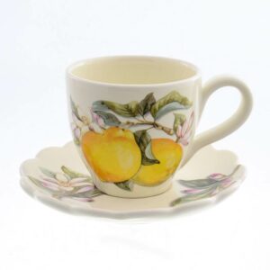 Набор кофейных пар Лимоны Artigianato ceramico