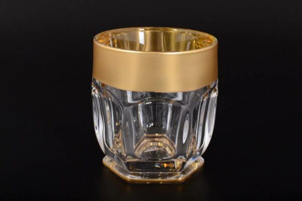 Набор стаканов для виски Bohemia Gold Сафари матовая полоса 250 мл