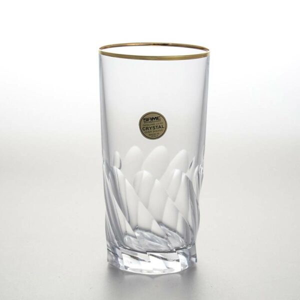 Набор стаканов для воды 350 мл Палермо золото Сейм Декорационе
