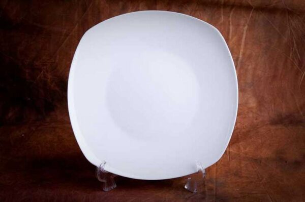 Тарелка плоская квадратная 19,5 см Акку Фарфор для ресторана АККУ