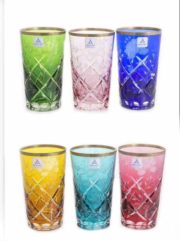 Набор стаканов 360 мл Sunrose Colour Arnstadt Kristall
