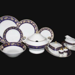Сервиз столовый Александрия Кобальт зол Bavarian Porcelain