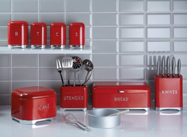 Ёмкость для хранения чая Kitchen Craft Lovello Retro red