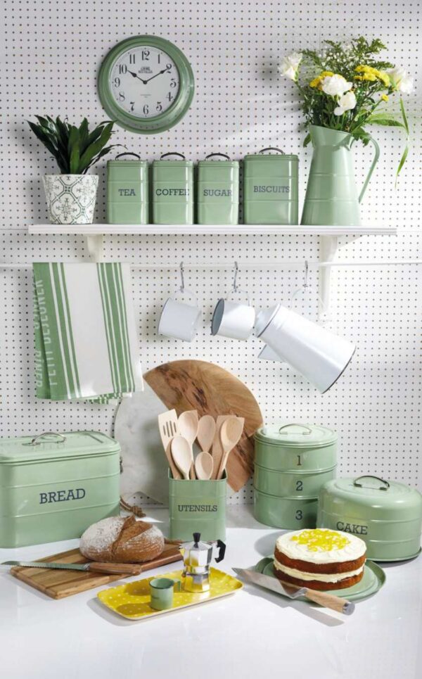 Ёмкость для хранения сахара Kitchen Craft Living Nostalgia green