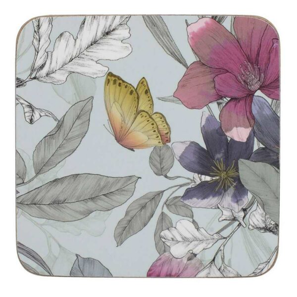 Набор подставок под горячее Kitchen Craft Butterfly Floral 10х10