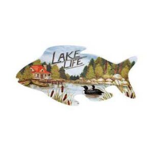 Блюдо для рыбы 3D Certified Жизнь у озера 36х19см