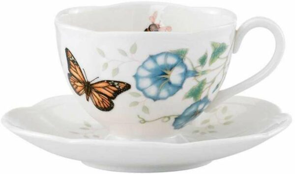 Чашка чайная с блюдцем Lenox Бабочки на лугу Монарх 240мл