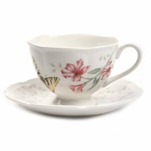 Чашка чайная с блюдцем Lenox Бабочки на лугу Парус 240мл