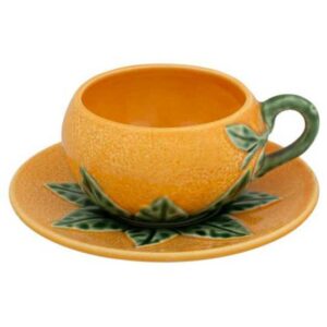 Чашка чайная с блюдцем Bordallo Pinheiro Апельсин 300мл