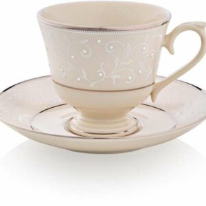 Чашка чайно-кофейная с блюдцем Lenox Чистый жемчуг 180мл